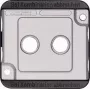 Merten 294660 Sieninis lizdas / jungiklio dangtelis sidabrinis (294660)