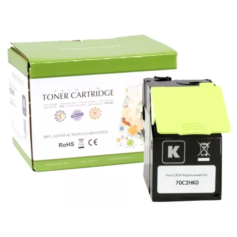 Suderinamas statinės kontrolės Lexmark 702HK (70C2HK0) juodas, 4000 psl.