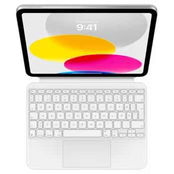 “Apple” Magic Keyboard Folio QWERTY švediškas su aliuminio apdaila ir belaidžiu jutikliniu kilimėliu