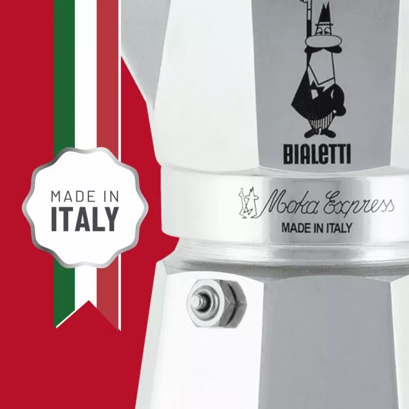 Bialetti Moka Express kavinukas 0,06 L aliuminis, juodas