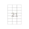 Avery etiketės – baltos – 42,3 x 70 mm – 2100 etikečių (100 lapų x 21) (3652)