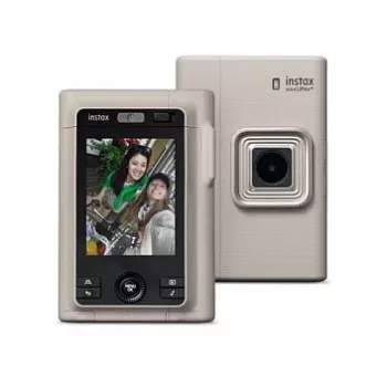 Hibridinė momentinė kamera Fujifilm Instax mini LiPlay+ smėlio spalvos
