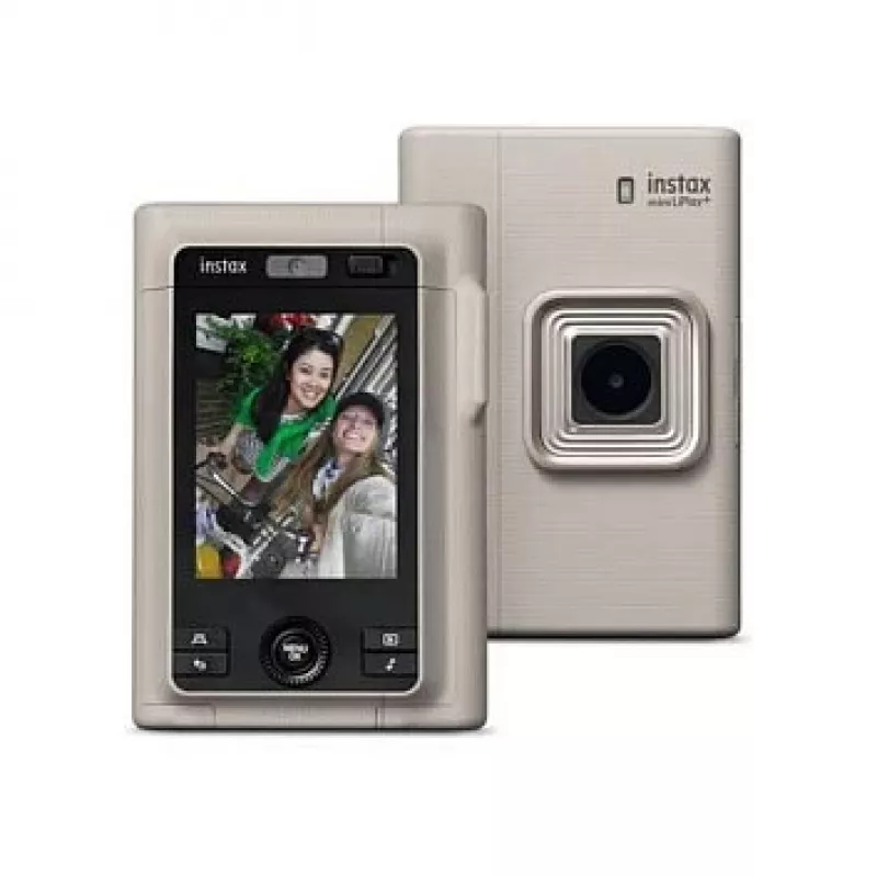 Hibridinė momentinė kamera Fujifilm Instax mini LiPlay+ smėlio spalvos