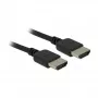 HDMI kabelis DeLOCK 85216 1,5 m, A tipo kištukas – A tipo kištukas, juodas