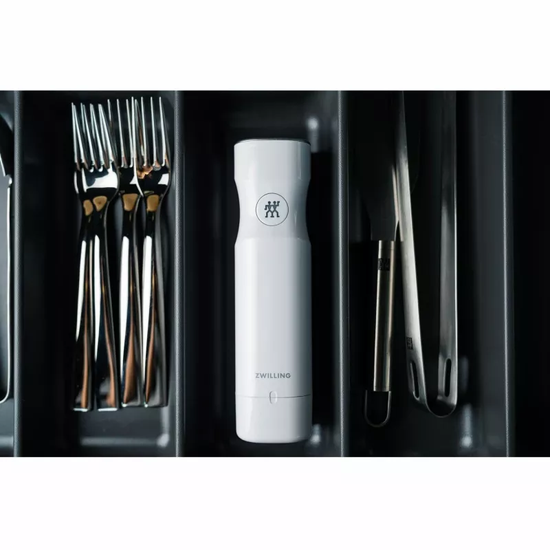 Vakuuminis siurblys ZWILLING FRESH & SAVE baltas, 3,7 V baterija, MicroUSB įkrovimas, 190×50×50 mm, 330 g