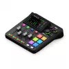 Studijos valdiklis RØDE Caster Duo Black – 2 kombinuoti XLR/TRS, 2 TRS linijiniai išėjimai, 48 kHz, 24 bitai, jutiklinis ekranas, Wi‑Fi, Bluetooth