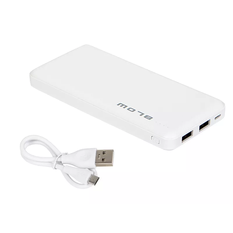 Nešiojamas įkroviklis BLOW PB10A 10000 mAh (37 Wh), 2x USB-A, 22,5 W, Micro-USB