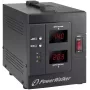 Įtampos reguliatorius PowerWalker AVR 2000 SIV FR, 2 AC lizdai, 110–280 V, juodas