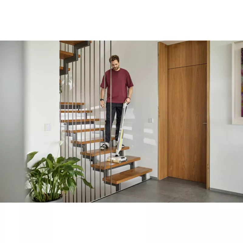 Elektrinis šluotražis Kärcher FC 8 Smart Signature Line, akumuliatorinis, šlapiam valymui, be maišelio, sidabrinis/baltas/geltonas