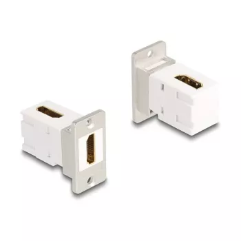 DeLOCK keystone modulis 67167 Plokščias kampuotas HDMI sidabrinis baltas
