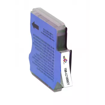 Rašalo kasetė TBB-LC1000CY (Brother LC1000CY) Cian 100% nauja