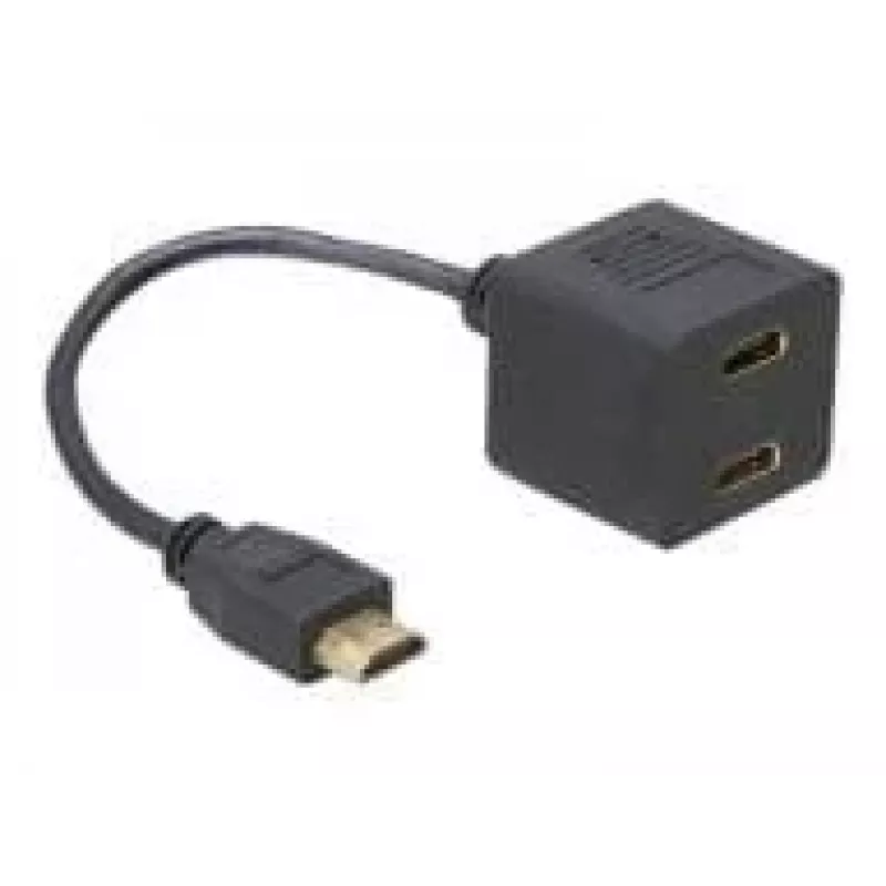 HDMI adapteris DeLOCK 65056 0,2 m vyriškas į 2x moteriški