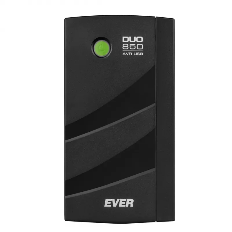 UPS EVER Ever Duo 850 PL 850VA linijinis-interaktyvus, 550W, AVR, 3 AC lizdai, 12V 2×5Ah, bokštas