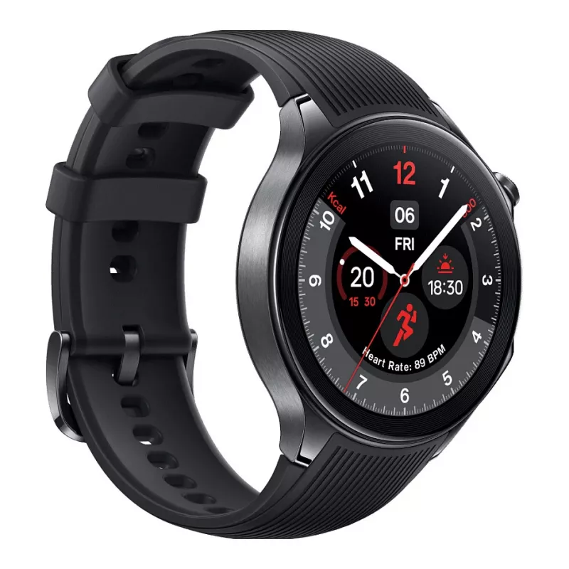 OnePlus Watch 2 46 mm išmanusis laikrodis su fluoroelastomeriniu dirželiu