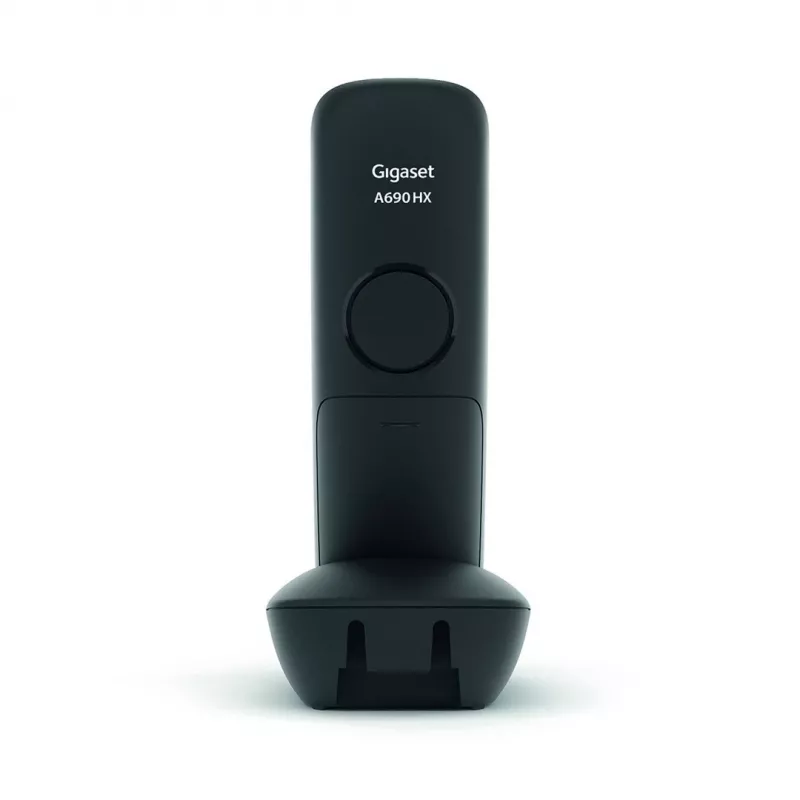 Gigaset A690HX analoginis/DECT telefonas su skambučio numerio atpažinimu, juodas/sidabrinis