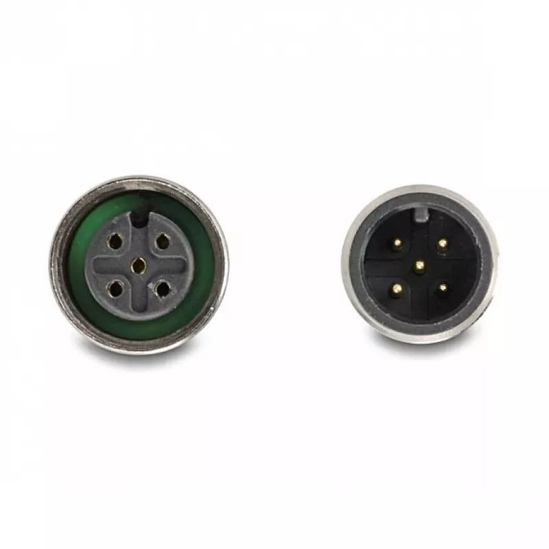 DELOCK CAN/CANopen adapteris D-Sub 9 (kištukas/lizdas) į M12 5 kontaktų A-koduotas (kištukas/lizdas) 35° oranžinis