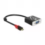 Adapteris vaizdo kabeliui DeLOCK 62994 USB Type-C į VGA 0,2 m juodas