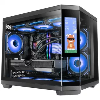 Mars Gaming MC3TCORELCDM kompiuterio korpusas Mini Tower Juodas