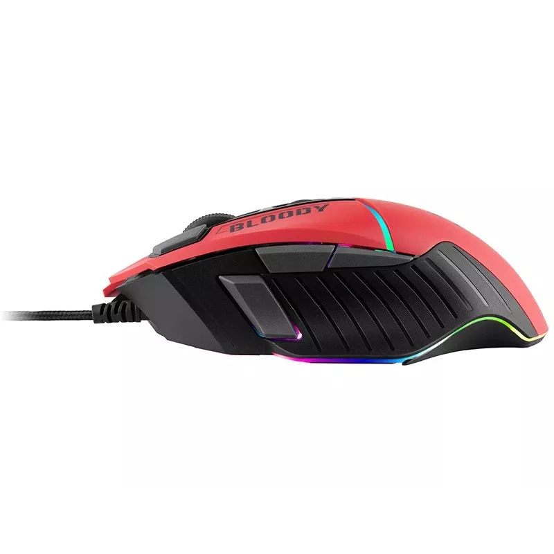 Žaidimų pelė A4Tech Bloody W95Max – dešinei rankai, laidinė USB, 12000 DPI, 1 ms, 250 ips, 50M paspaudimų, 146 g