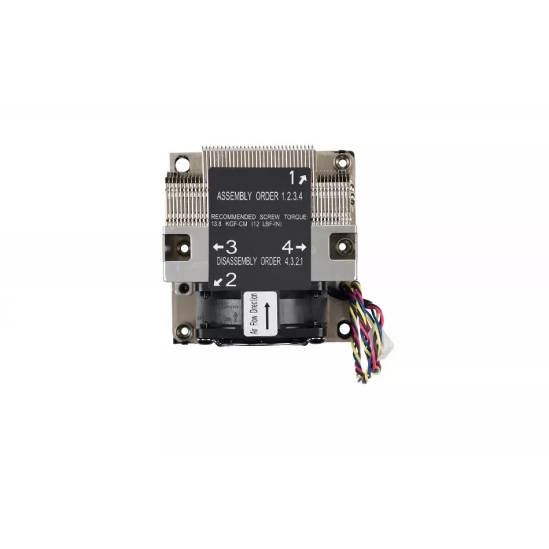 Supermicro SNK-P0068AP4 procesoriaus aušintuvas – 6 cm ventiliatorius, juodos ir nikelio spalvos