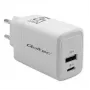 Qoltec GaN 45W įkroviklis 5V 20V 1.5A 3A, 1xUSB C PD, 1xUSB A