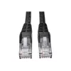 Eaton Tripp Lite Series Cat6 Gigabit nesuvaromas liejinis (UTP) eterneto kabelis (RJ45 M/M), PoE, juodas, 5 pėdos (1,52 m) - Laidas - RJ-45 (M) į RJ-45 (M) - 1,52 m - UTP - CAT 6 - Liejinis