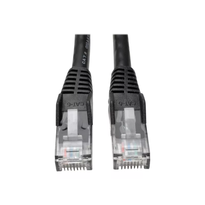 Eaton Tripp Lite Series Cat6 Gigabit nesuvaromas liejinis (UTP) eterneto kabelis (RJ45 M/M), PoE, juodas, 5 pėdos (1,52 m) - Laidas - RJ-45 (M) į RJ-45 (M) - 1,52 m - UTP - CAT 6 - Liejinis