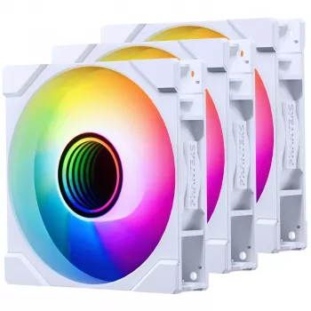 PHANTEKS M25G2-120 D-RGB Reverse Blade 120mm 3 vnt. baltas aušinimo ventiliatorių rinkinys