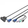 KVM jungiklis Digitus DS-72212 vieno prievado