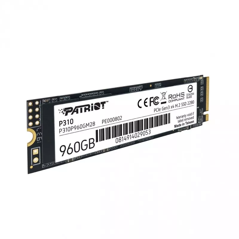 SSD diskas Patriot Memory 960GB M.2 PCI Express 4.0 NVMe P310P960GM28