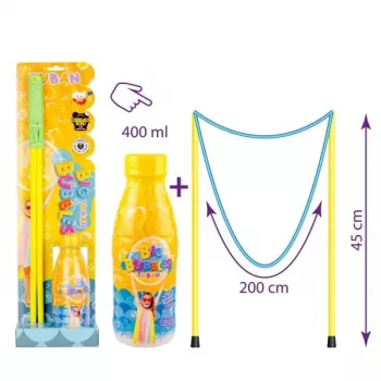 Rinkinys dideliems burbulams su virvele ir skysčiu 400 ml