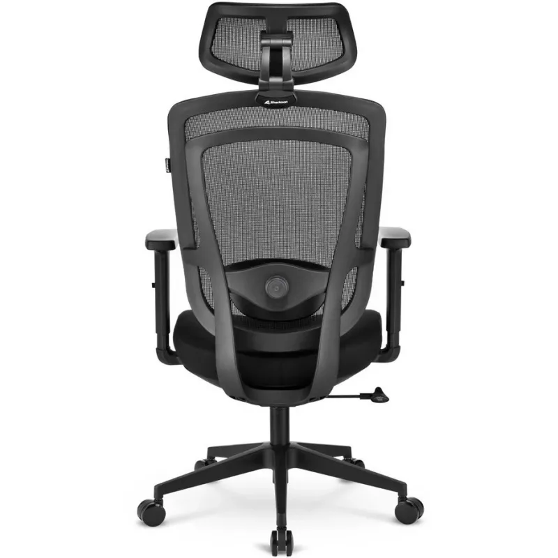 Biuro kėdė Sharkoon OfficePal C10 – juoda, ergonomiškas dizainas, reguliuojamas aukštis