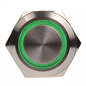 DimasTech PD020 sidabrinis – kompiuterio korpuso dalis, mygtukas su LED žiedu