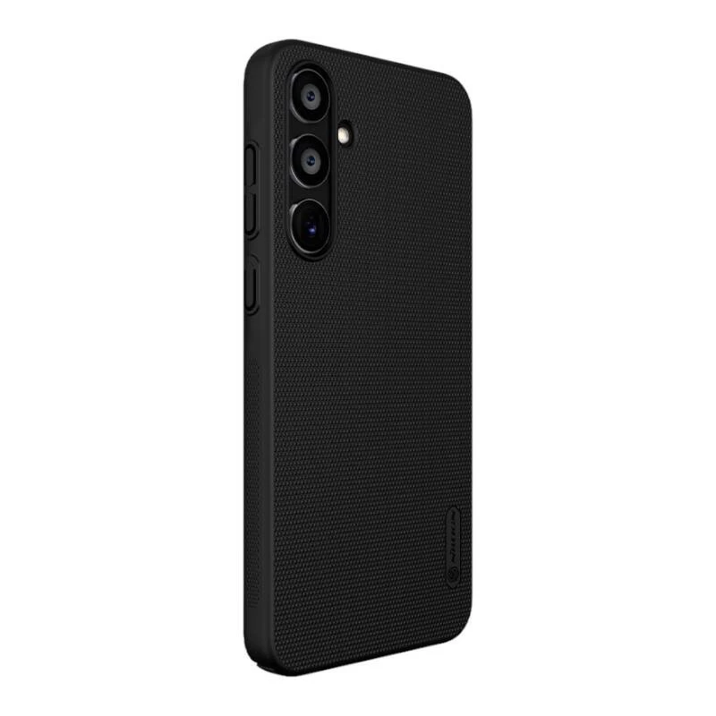 Apsauginis dėklas telefonui Nillkin Super Frosted Shield Pro, skirtas Samsung Galaxy A35 – juodas, plonas, užtikrina galinės dalies ir šonų apsaugą, tikslūs išpjovimai
