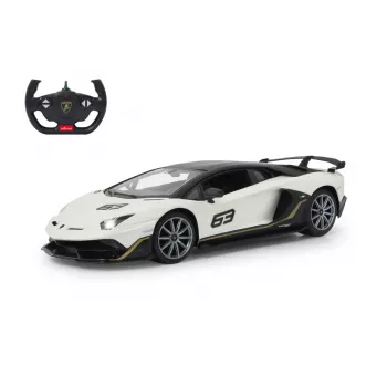 Radijo bangomis valdomas sportinis automobilis Jamara Lamborghini Aventador SVJ Performance 1:14 Baltas 2.4GHz
