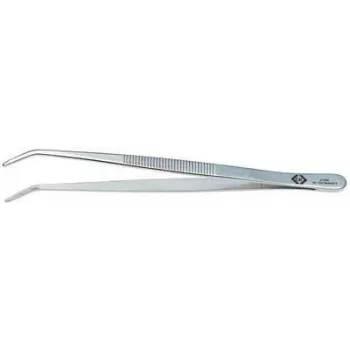 Pincetas C.K Tools Radio 2328 155 mm, nerūdijantis plienas, lenkti smulkūs antgaliai su vidine dantelių įranga