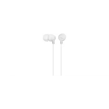 Ausinės Sony MDR-EX15LP, laidinės, 8–22000 Hz, 3 g, baltos