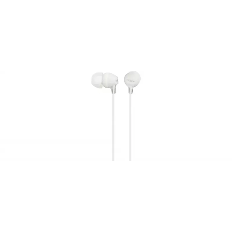 Ausinės Sony MDR-EX15LP, laidinės, 8–22000 Hz, 3 g, baltos