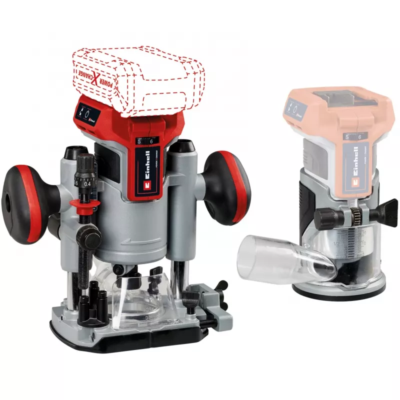 Einhell TP-RO 18 Set Li BL belaidis frezų ir briaunų pjovimo rinkinys