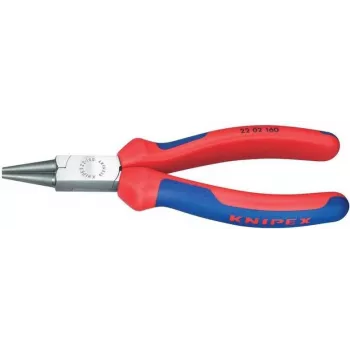 Knipex apvaliosios nosies replės, l.160 mm, poliruota galvutė, daugiakomponentės rankenos