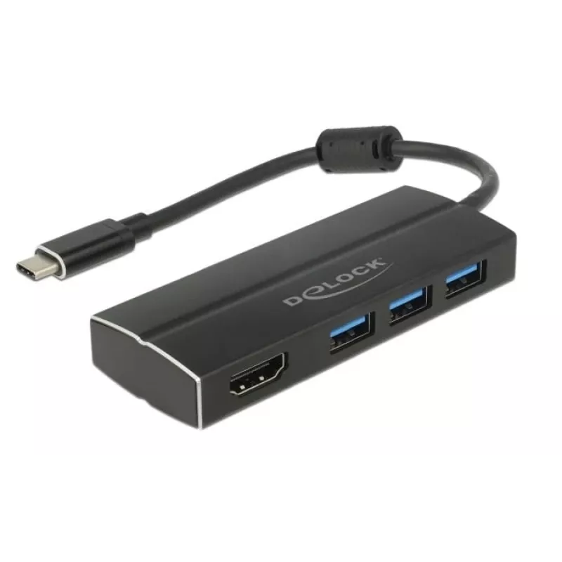 DeLOCK 63931 USB-C adapteris su HDMI ir 3x USB 3.0