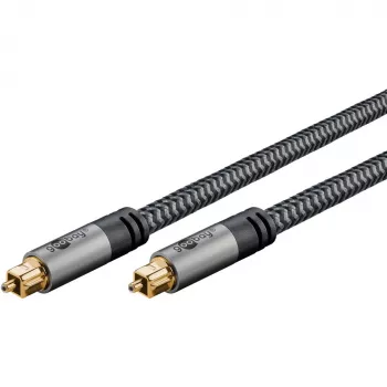Plus Toslink kabelis (juodas/sidabrinis, 5 metrai)