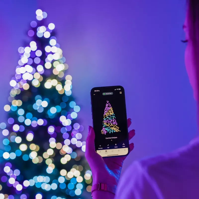 Twinkly Candies LED eglutės girlianda TWKP100RGB-T 6 m 100 perlų formos lemputės