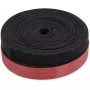 Klettband-Kabelmanagement-System, Kabelbinder schwarz, 2,5 Meter Pilzkopfband + 5 Meter Flausch-/Klettband