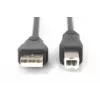 Digitus ASSMANN USB laidas - USB A (4 kontaktų, vyriškas) - USB B (4 kontaktų, vyriškas) - 50 cm (USB 2.0) - Juodas (AK-300105-005-S)