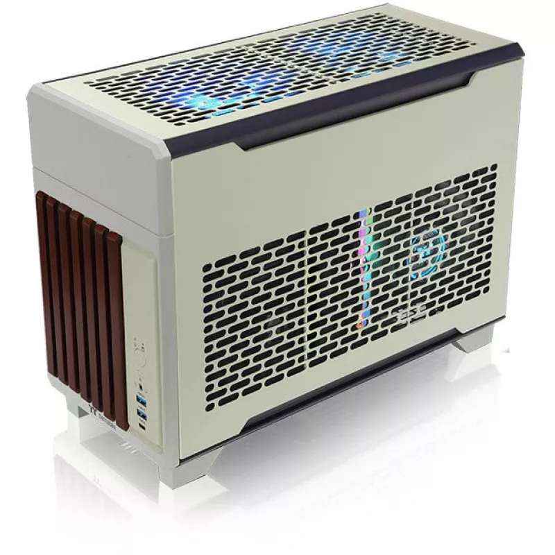 Mini korpusas THERMALTAKE TR100 WS Matcha Green, kompaktiškas dizainas, mini-ITX/microATX palaikymas