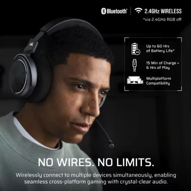 Ausinės CORSAIR Virtuoso Max Wireless Carbon