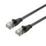 Unitek C1811GBK Cat6 UTP plokščias eterneto kabelis, 3 m, juodas