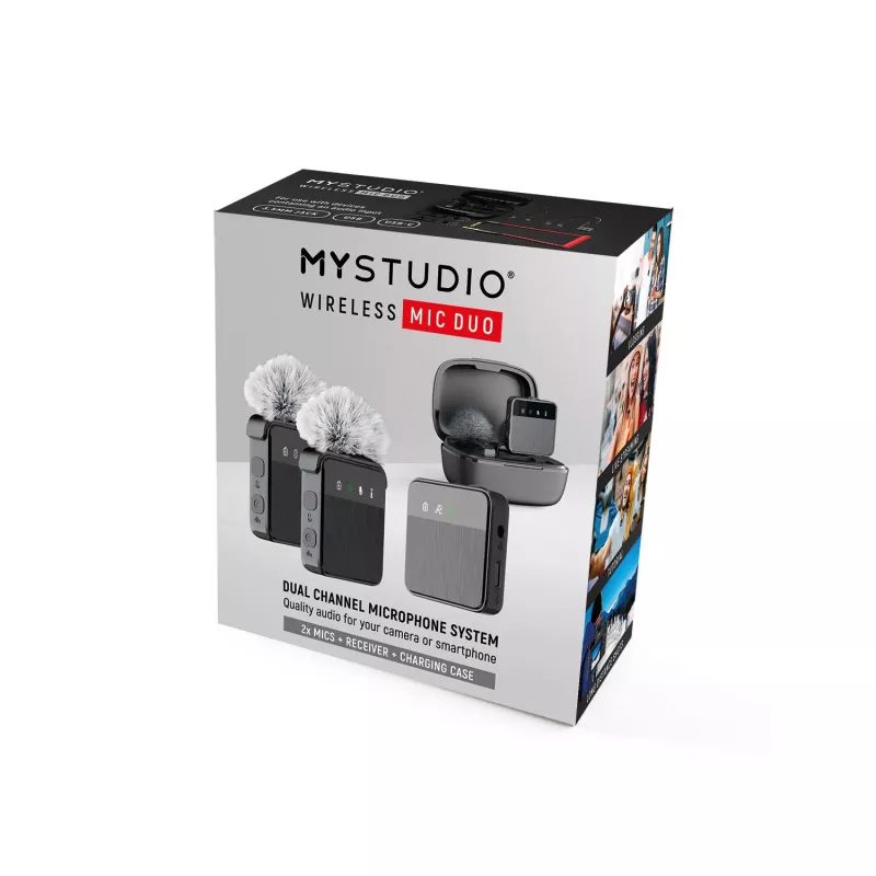 Belaidžio mikrofono rinkinys Easypix MyStudio Wireless Mic Duo 62022