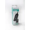 VAKOSS USB hubas TC-234UX – 4 prievadų USB 2.0 centras, maitinimas DC (5V, 1A), juodas